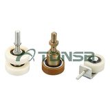 Plastic roller with shaft