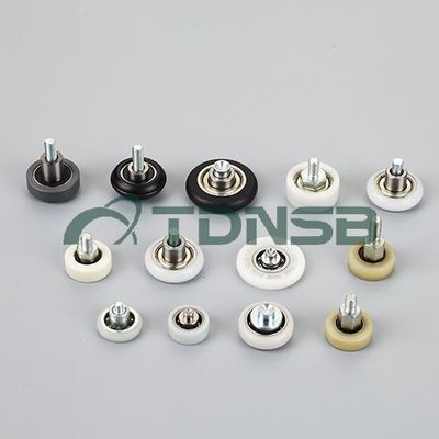 Plastic roller with steel shaft